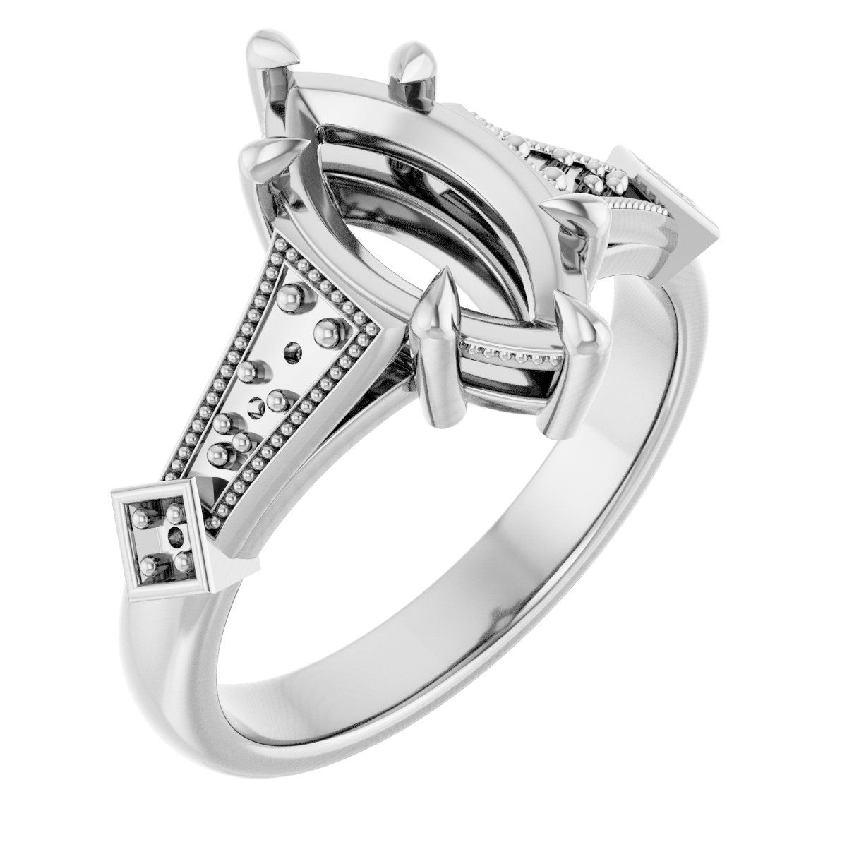 Accented Engagement Ring