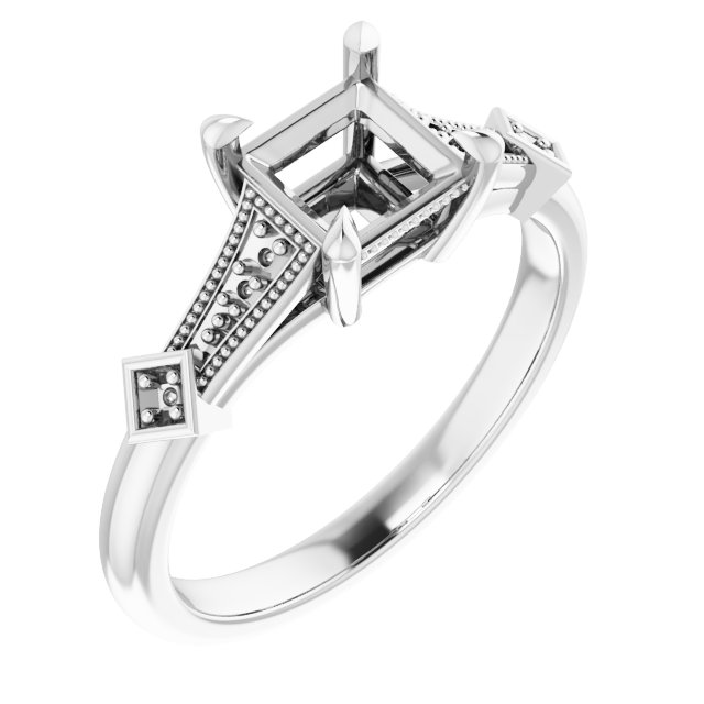 Accented Engagement Ring