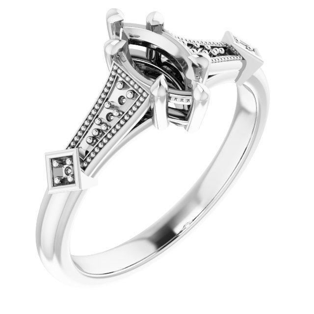 Accented Engagement Ring