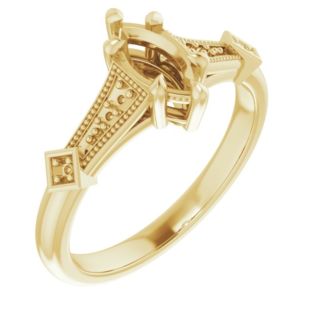 Accented Engagement Ring