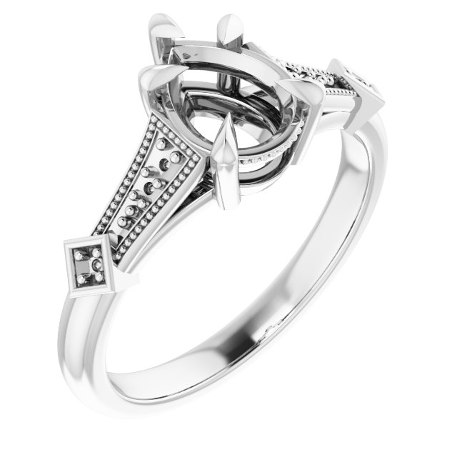Accented Engagement Ring