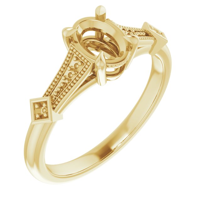 Accented Engagement Ring