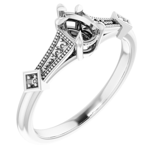Accented Engagement Ring