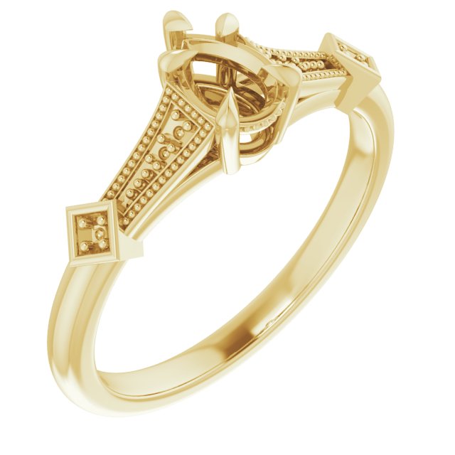 Accented Engagement Ring