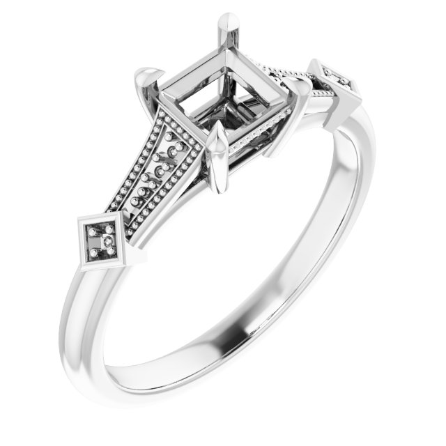 Accented Engagement Ring