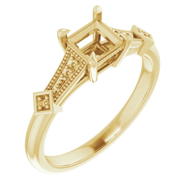 Accented Engagement Ring
