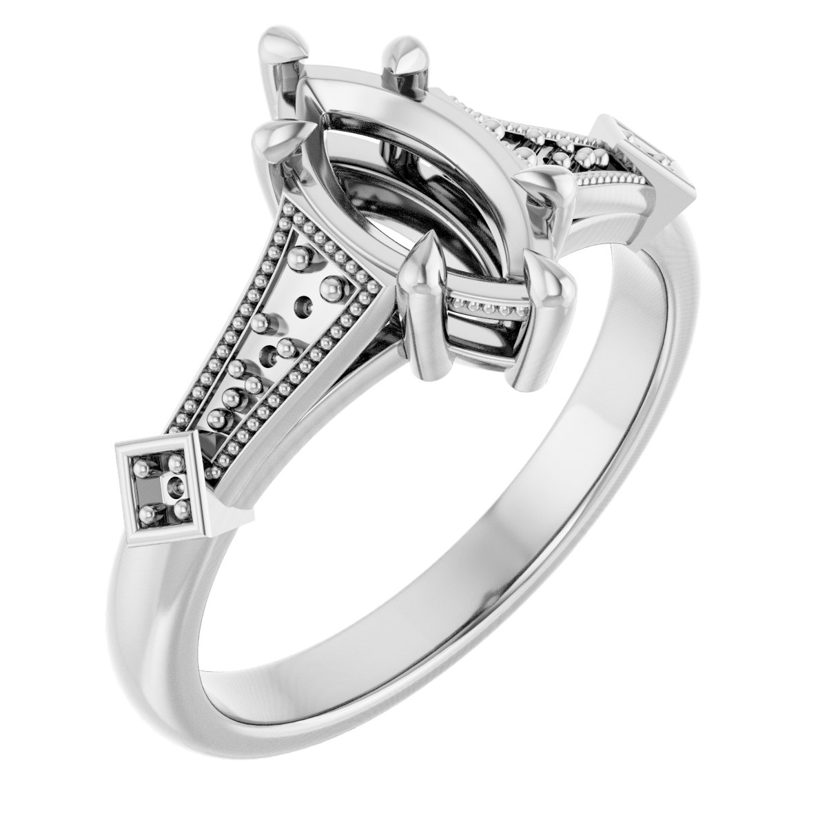 Accented Engagement Ring