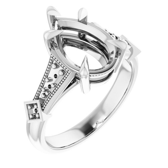 Accented Engagement Ring