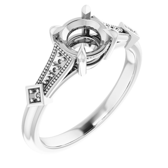Accented Engagement Ring