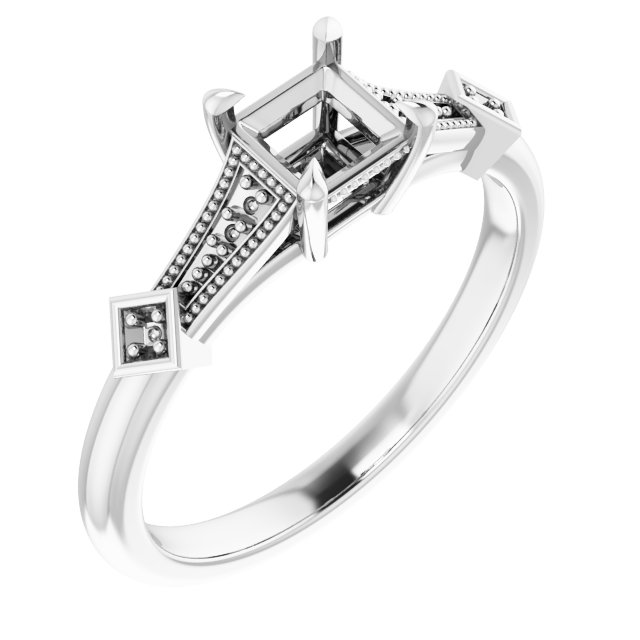 Accented Engagement Ring
