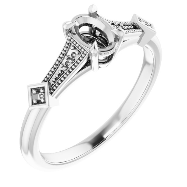 Accented Engagement Ring