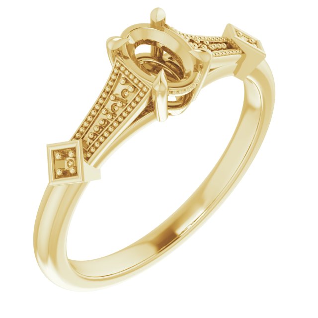 Accented Engagement Ring