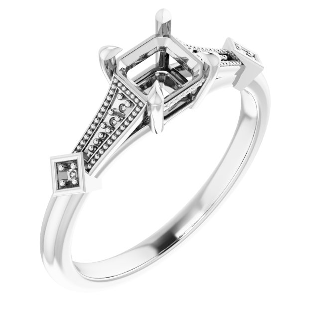 Accented Engagement Ring