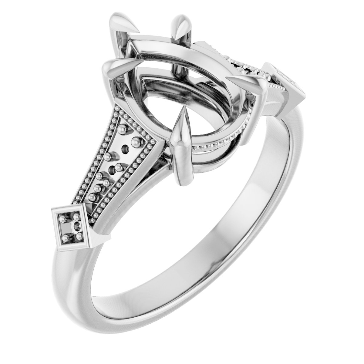 Accented Engagement Ring