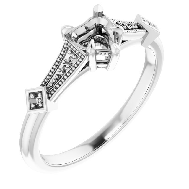 Accented Engagement Ring