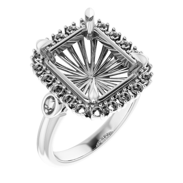 Halo-Style Engagement Ring