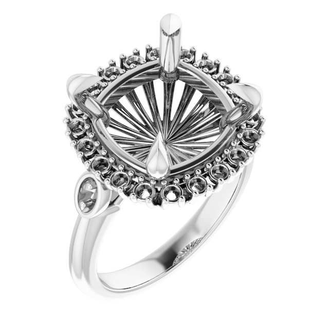 Halo-Style Engagement Ring