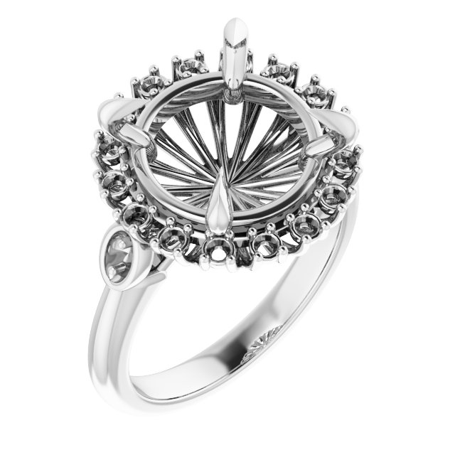 Halo-Style Engagement Ring