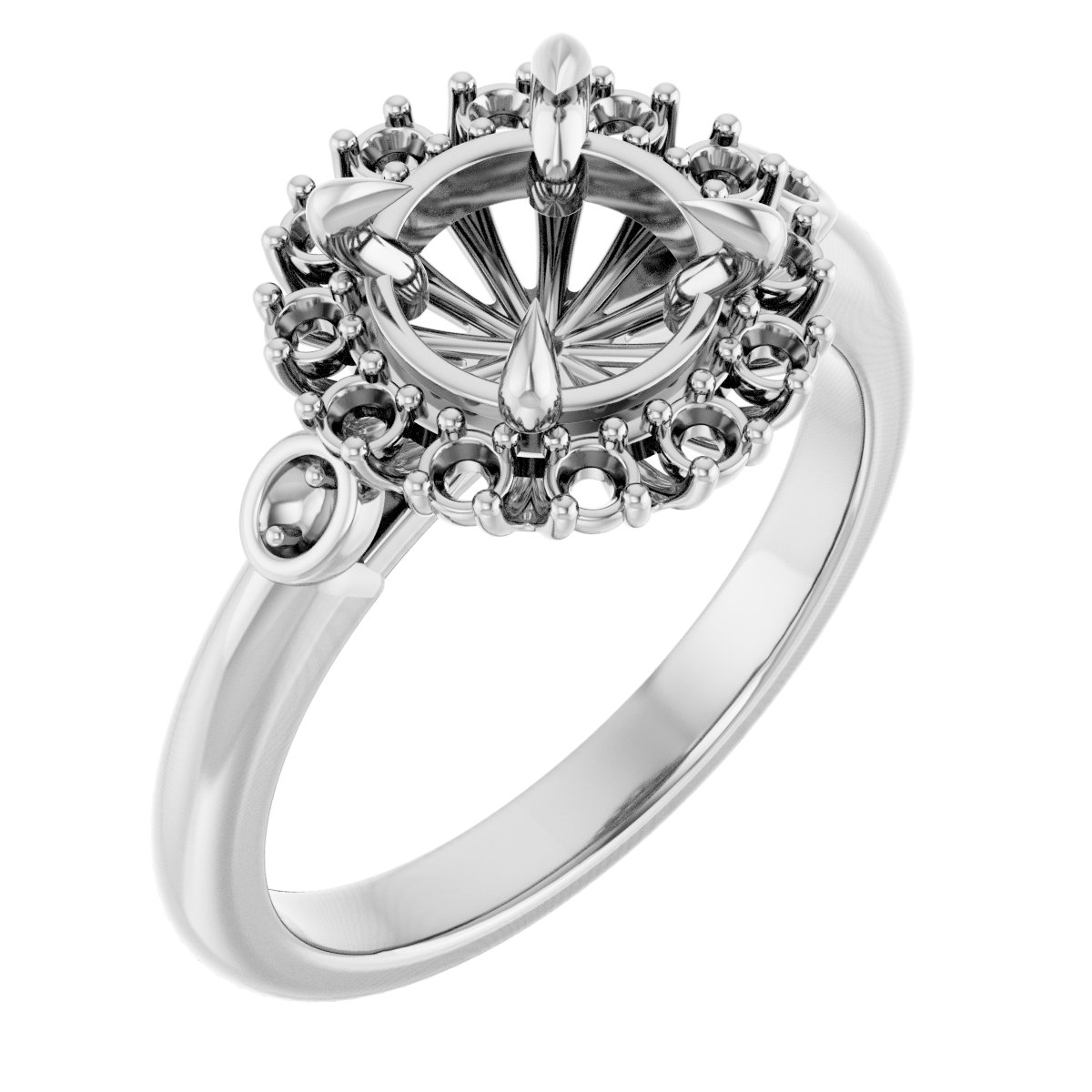 Halo-Style Engagement Ring