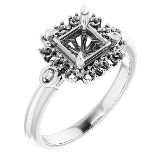 Halo-Style Engagement Ring