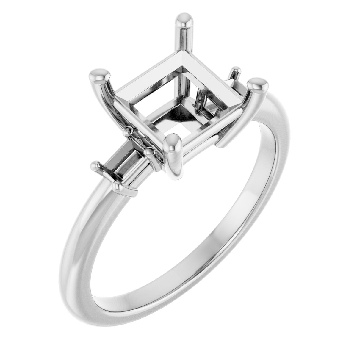 Accented Engagement Ring