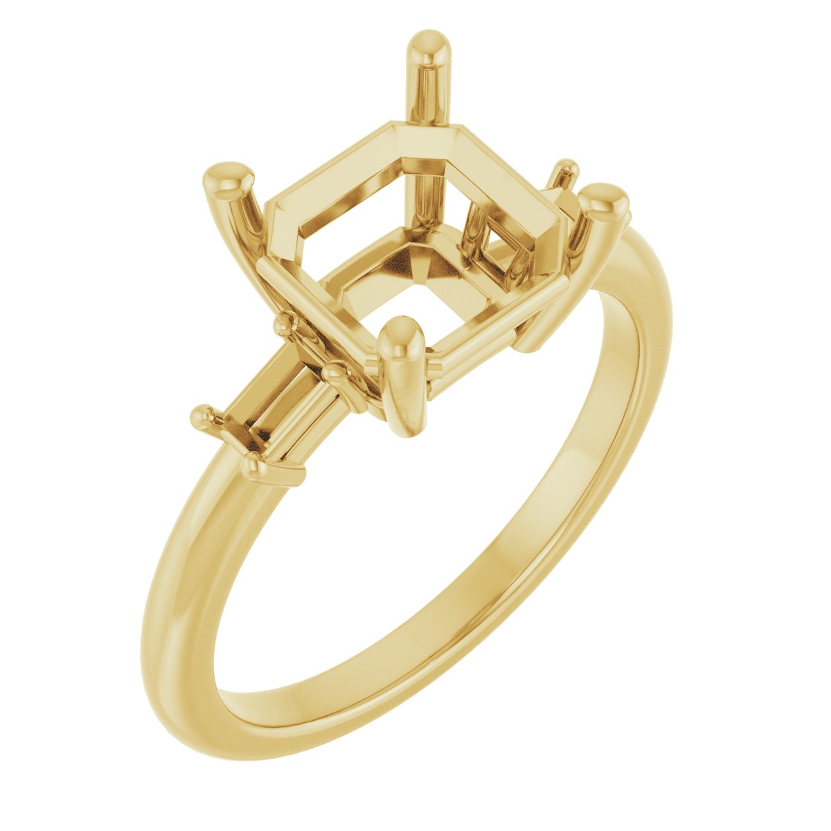 Accented Engagement Ring