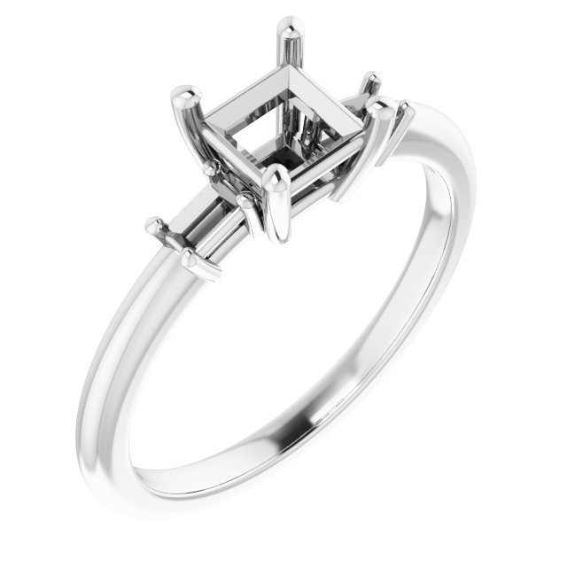 Accented Engagement Ring