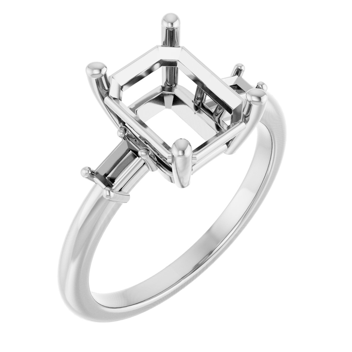 Accented Engagement Ring