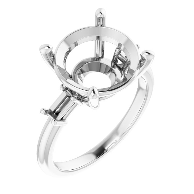 Accented Engagement Ring
