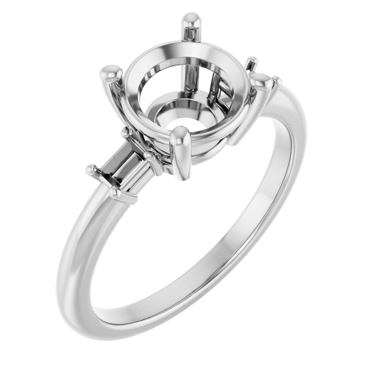 Accented Engagement Ring