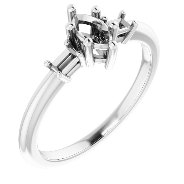 Accented Engagement Ring