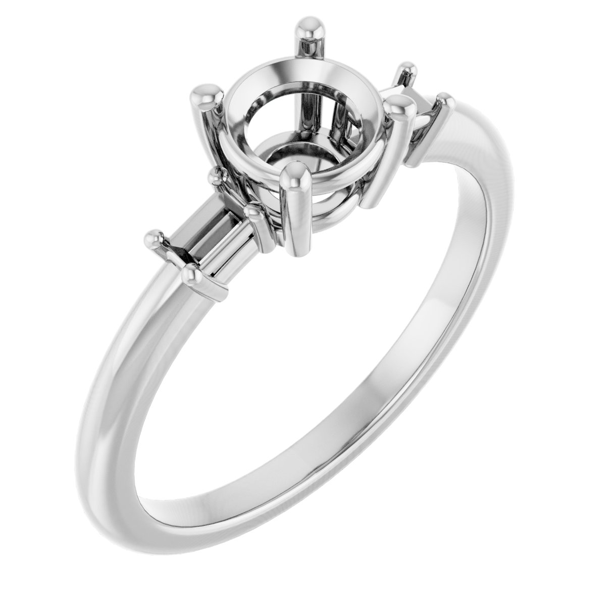 Accented Engagement Ring