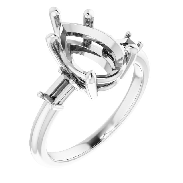 Accented Engagement Ring
