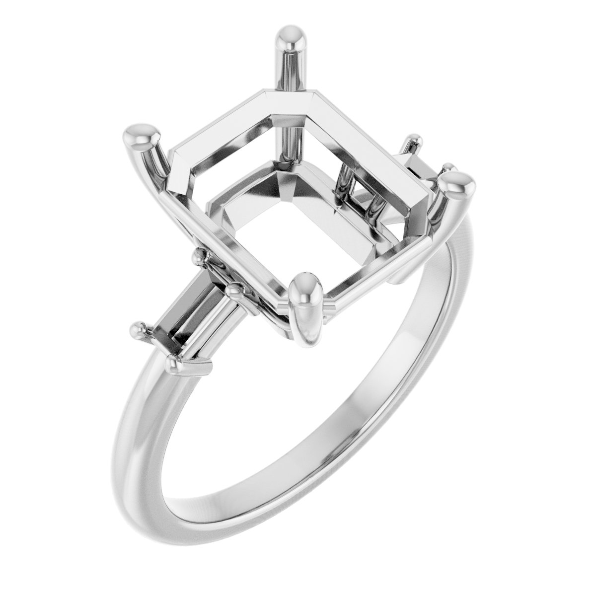 Accented Engagement Ring