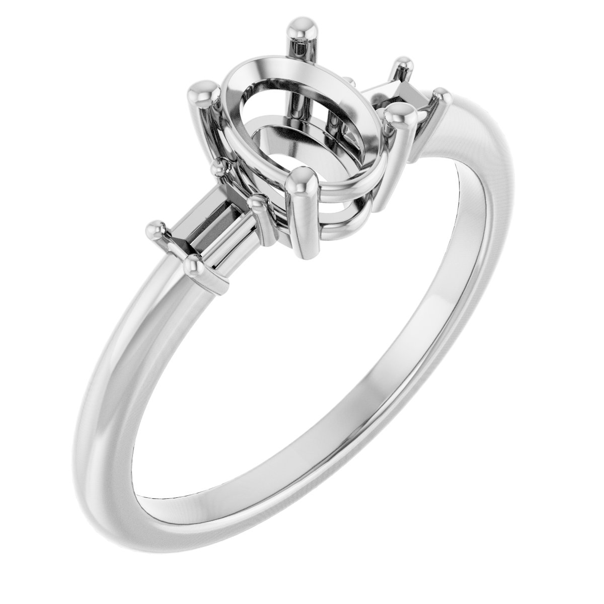 Accented Engagement Ring
