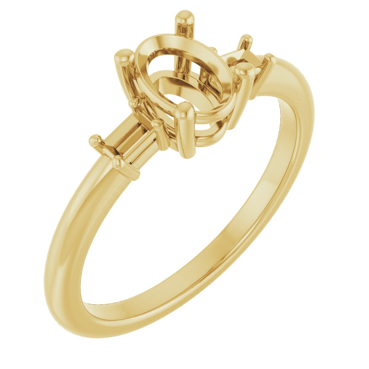 Accented Engagement Ring