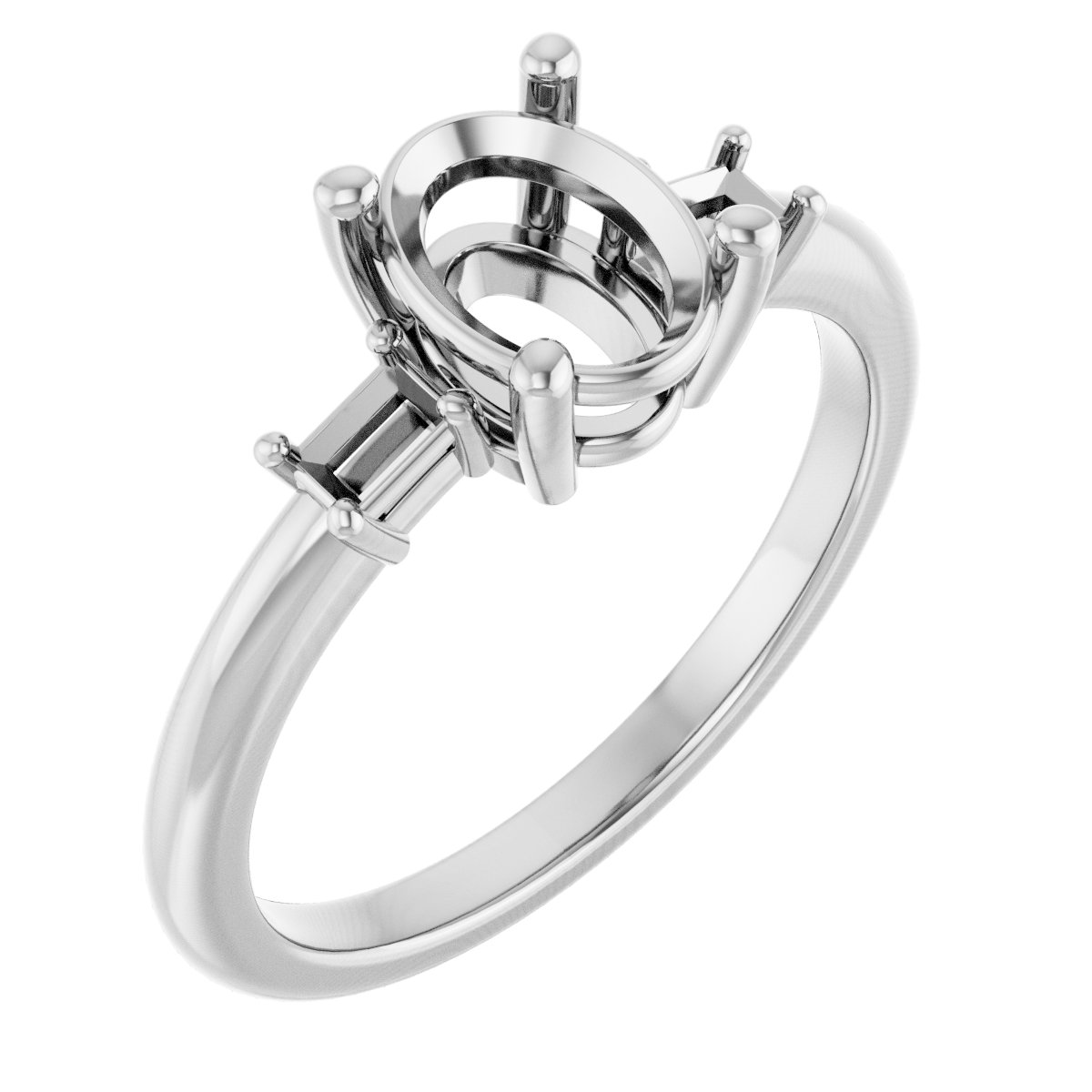 Accented Engagement Ring