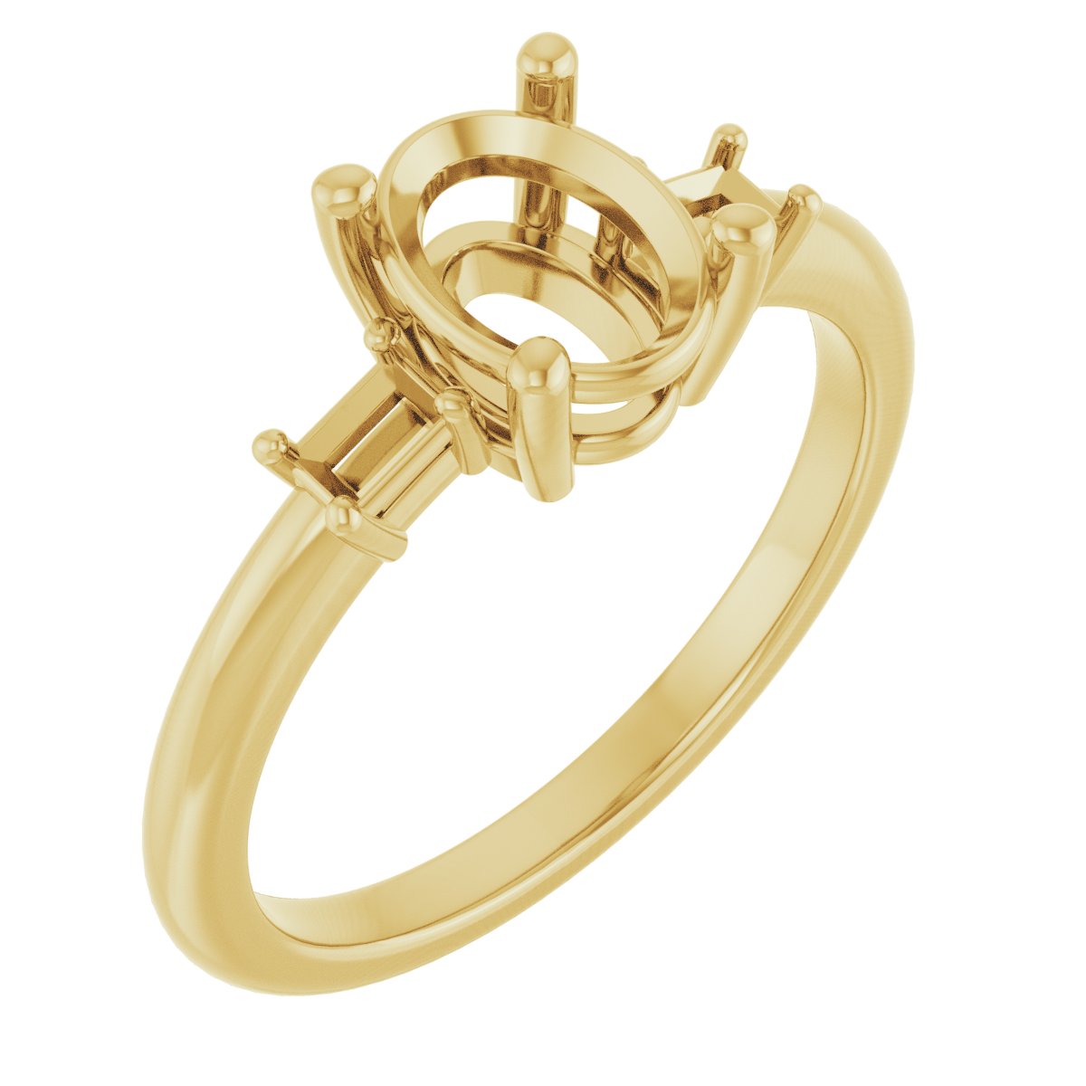 Accented Engagement Ring
