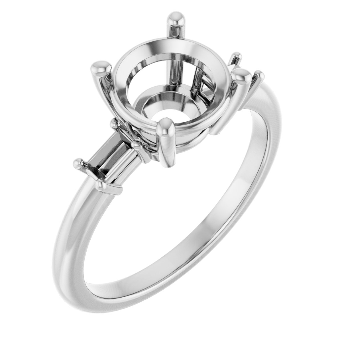 Accented Engagement Ring