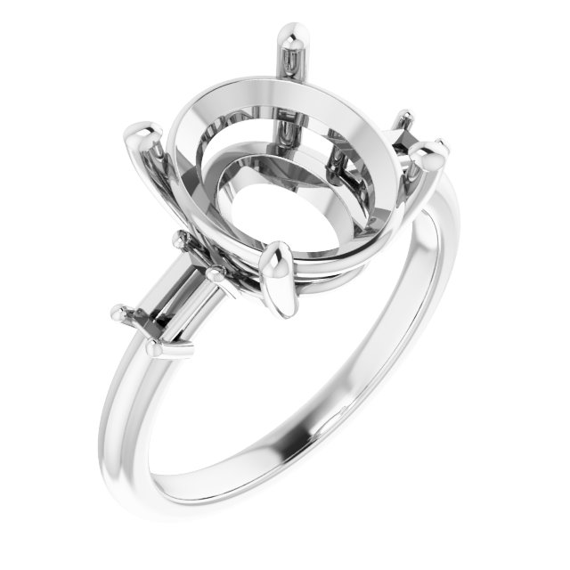 Accented Engagement Ring