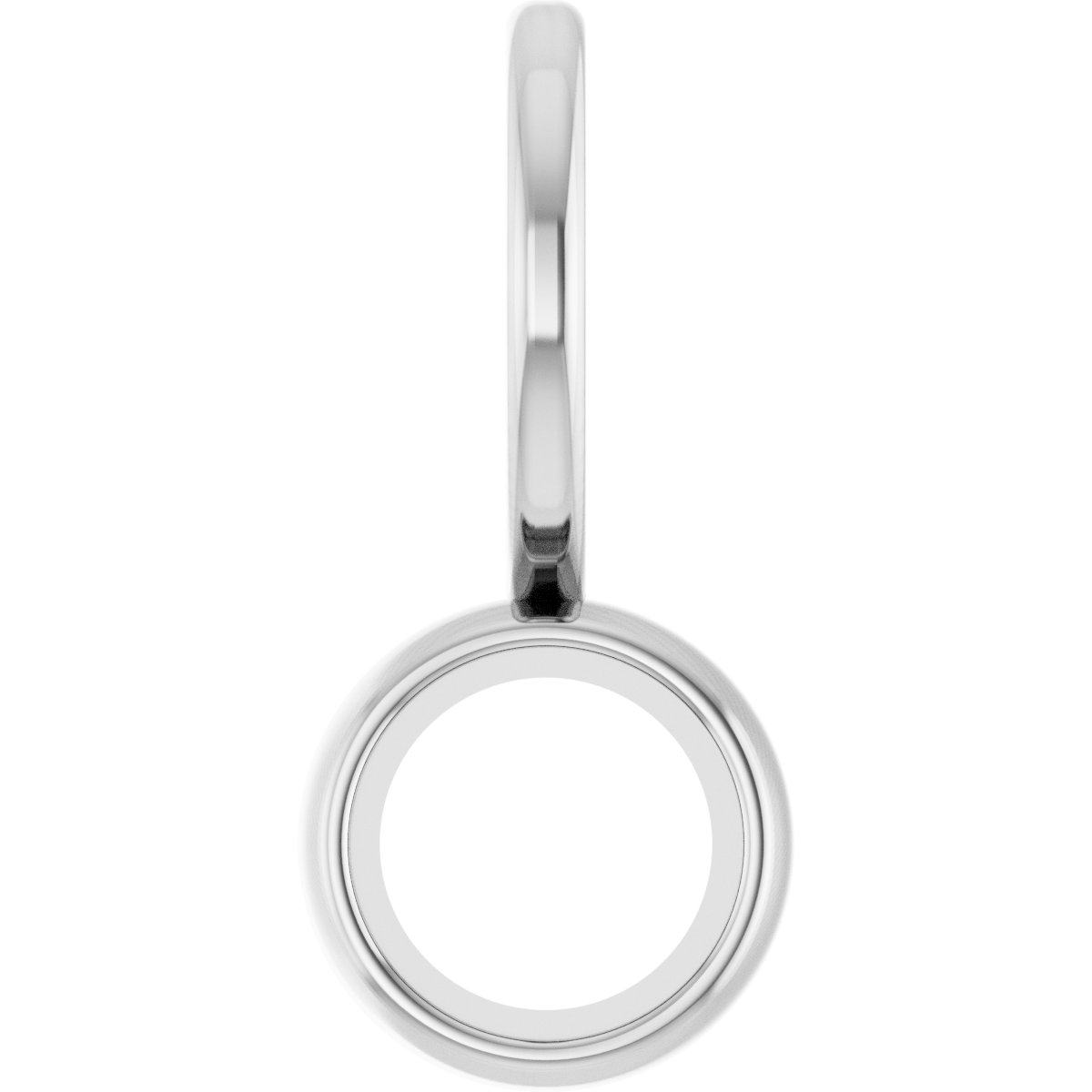 Continuum Sterling Silver 5 mm Round Solitaire Charm/Pendant Mounting