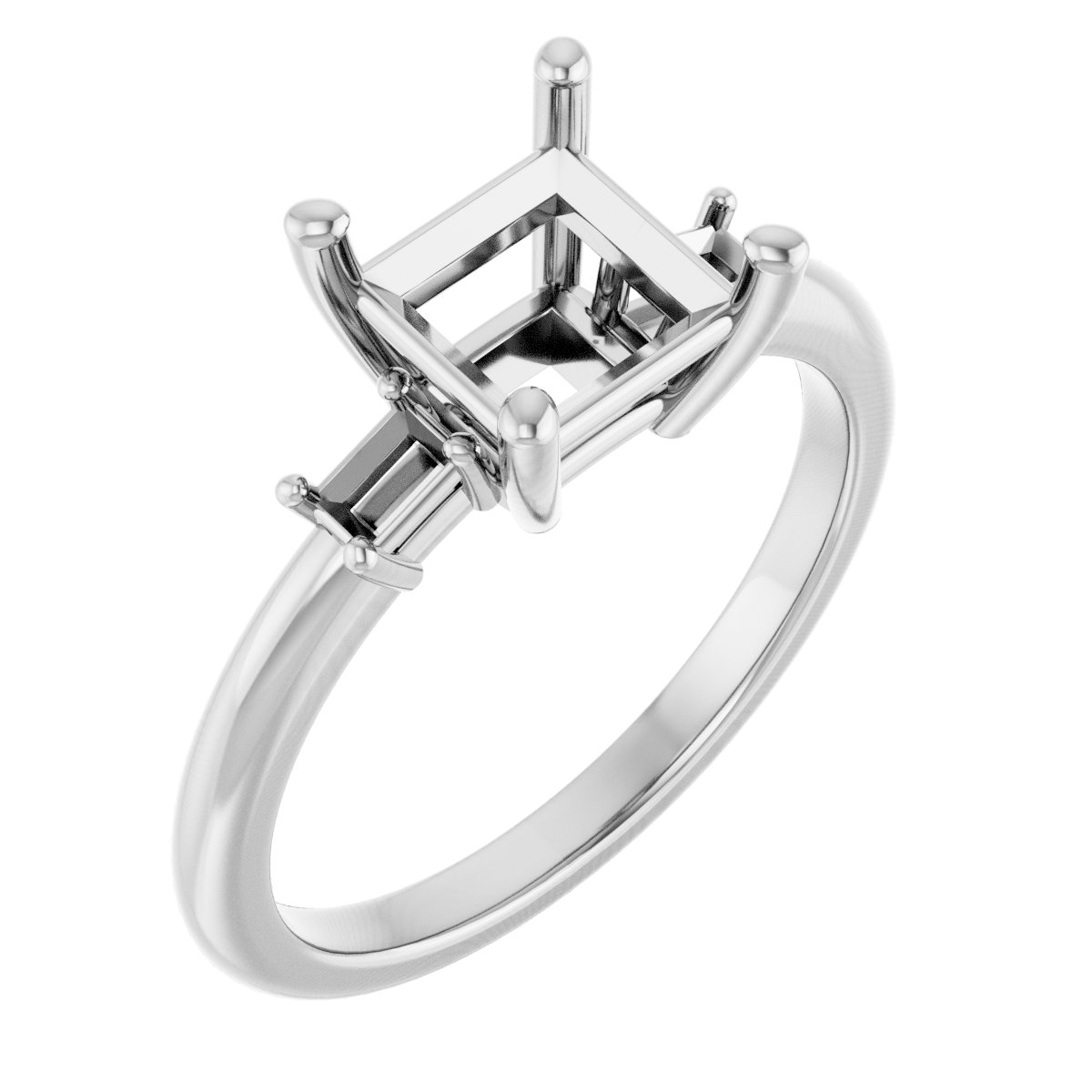 Accented Engagement Ring