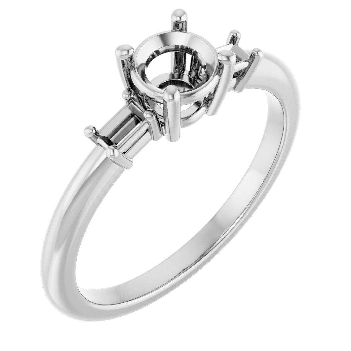 Accented Engagement Ring