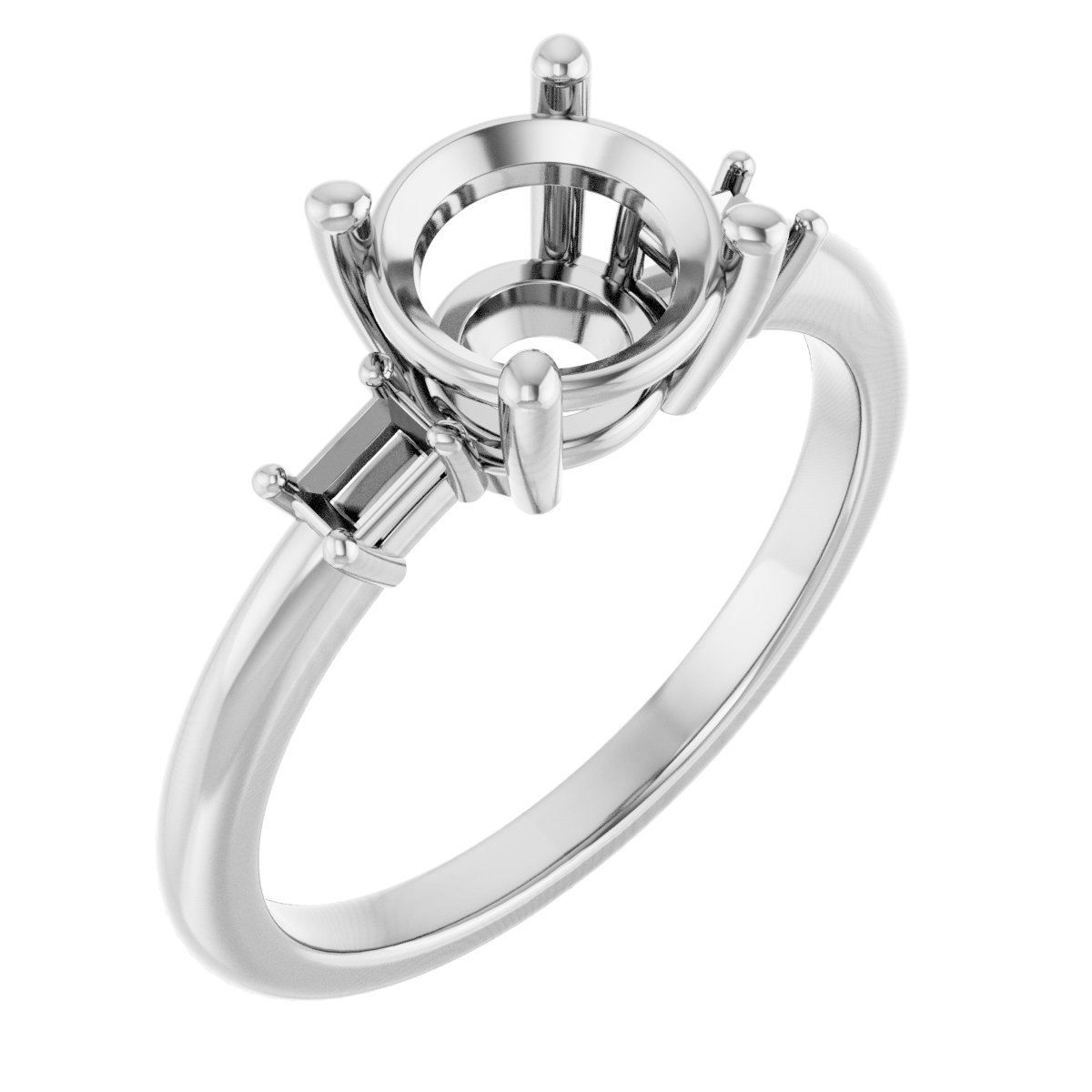 Accented Engagement Ring