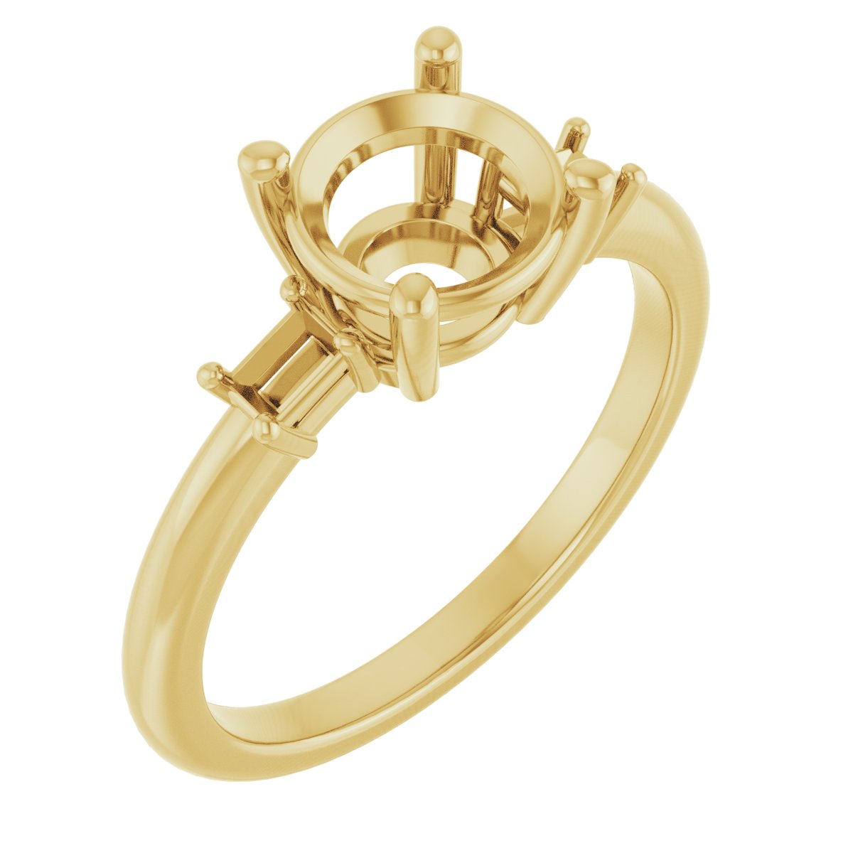 Accented Engagement Ring