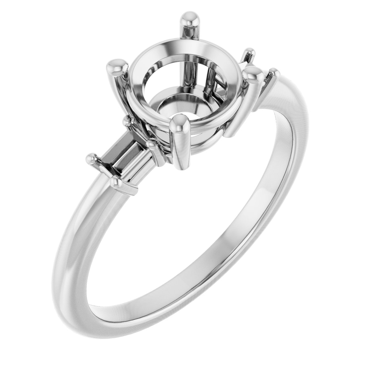 Accented Engagement Ring