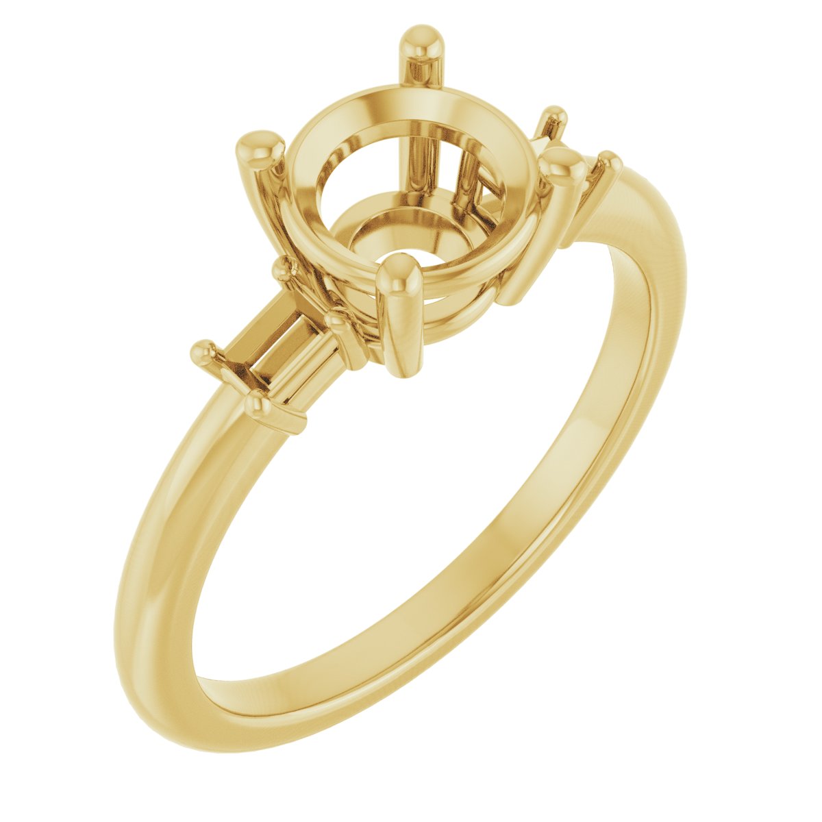 Accented Engagement Ring