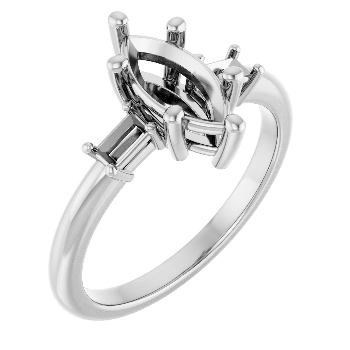 Accented Engagement Ring