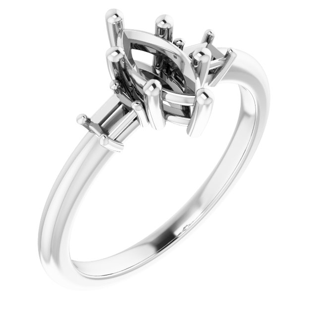 Accented Engagement Ring