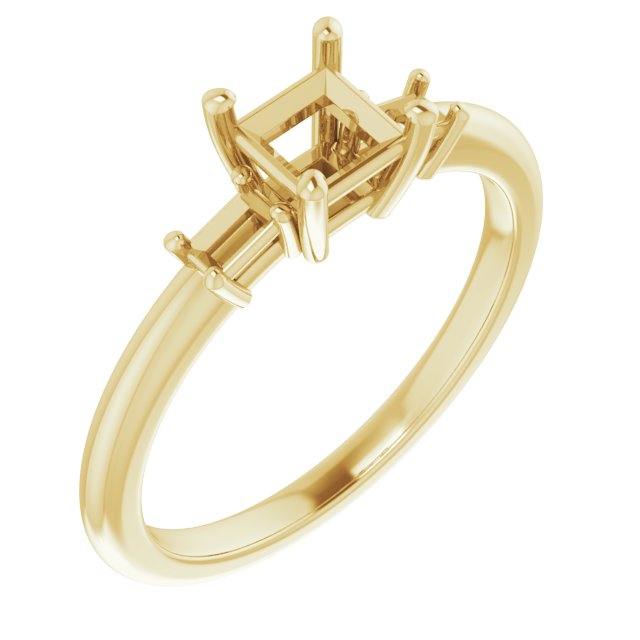 Accented Engagement Ring
